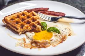 Banana  chocolate chip waffle