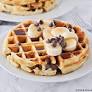 apple cinnamon banana waffles