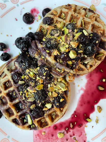apple cinnamon banana waffles